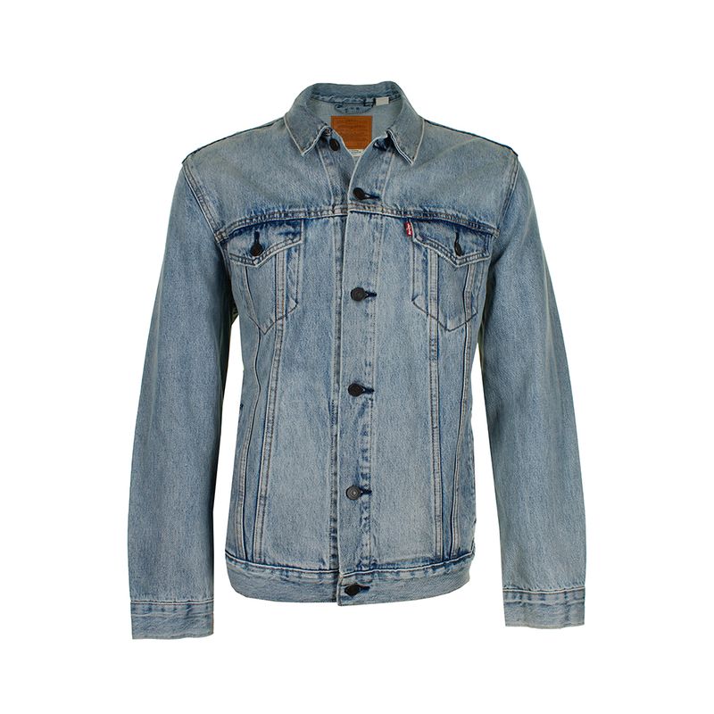 Levi's Men's Denim Cotton Button Front Denim Trucker Jacket Blue 0232